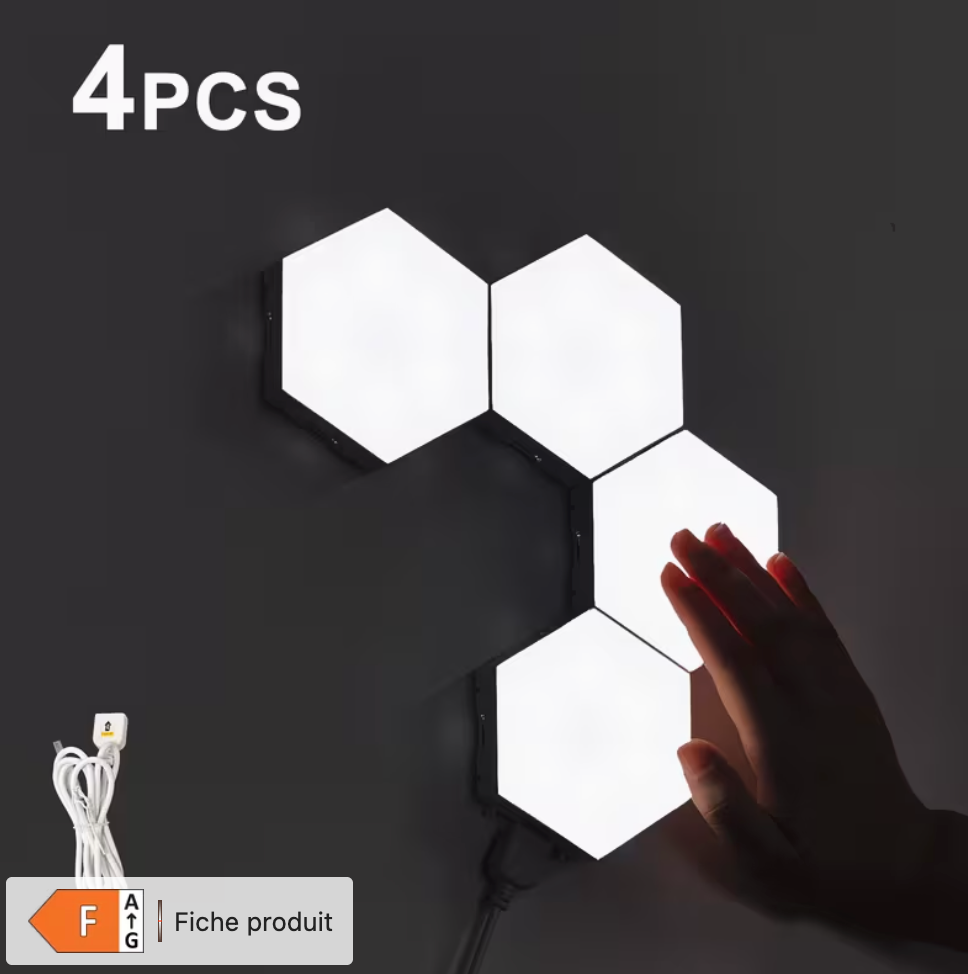 Appliques Murales LED Hexagonales Tactiles